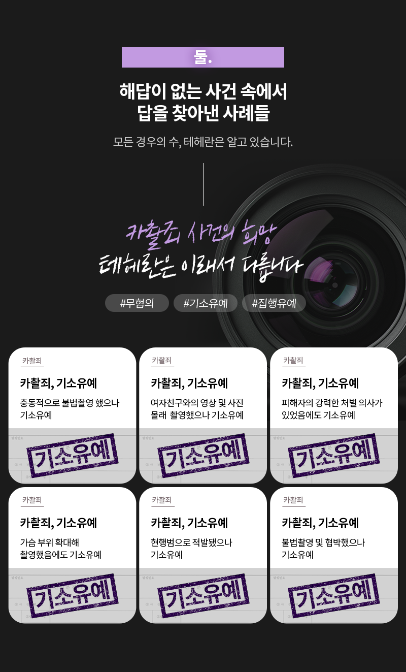 카메라등이용촬영죄 사례